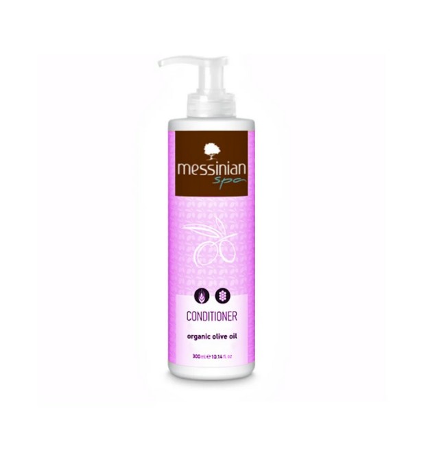 Messinian Spa Organic Olive Oil Conditioner Αναδόμησης για Βαμμένα Μαλλιά 300ml