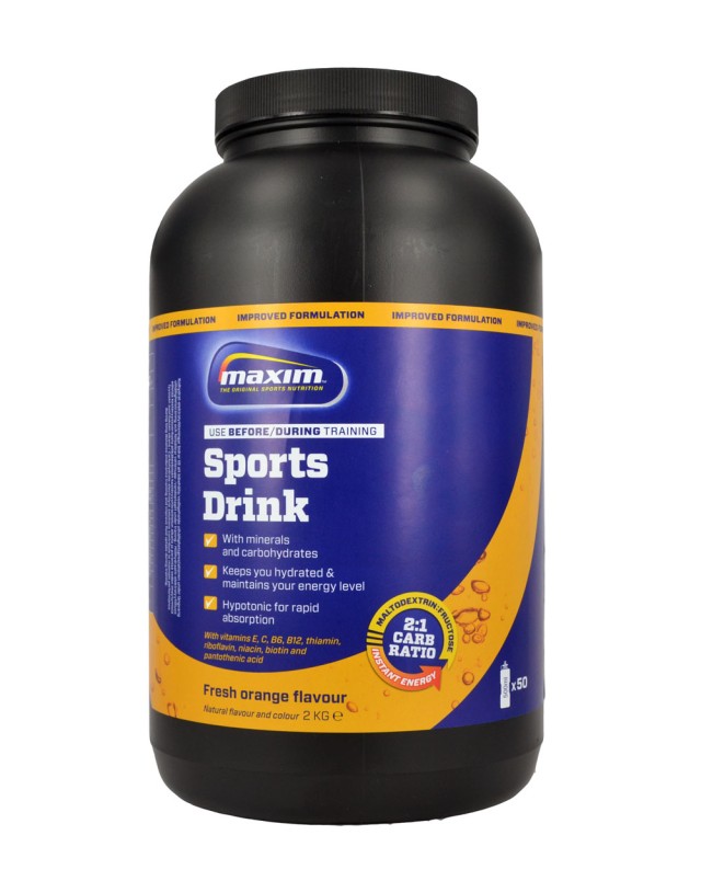 MAXIM Hypotonic Sport Drink με γεύση Orange & Lemon 2Kg