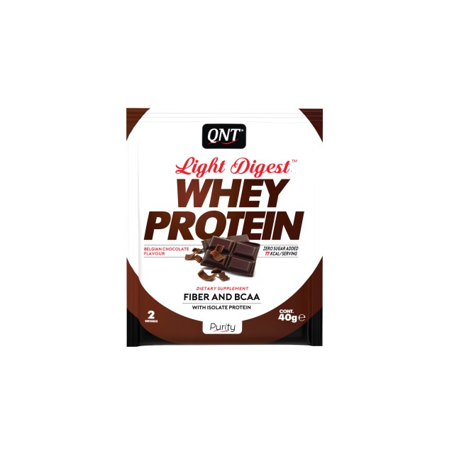 QNT Light Digest Whey Protein Belgian Chocolate 40gr