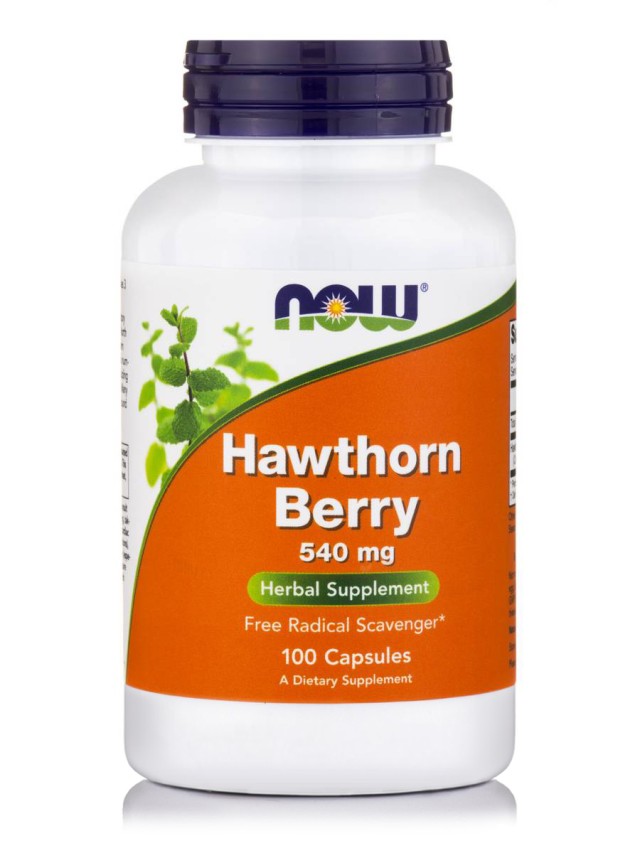 Now Foods Hawthorn Berry 540mg 100 Veg.Caps.