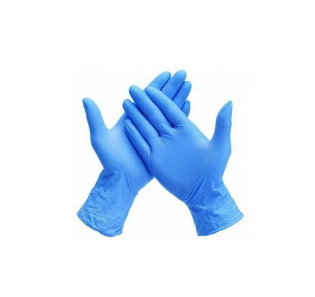 Matsuda Nitrile Gloves Blue Without Powder Medium 1 pack (100 pieces)