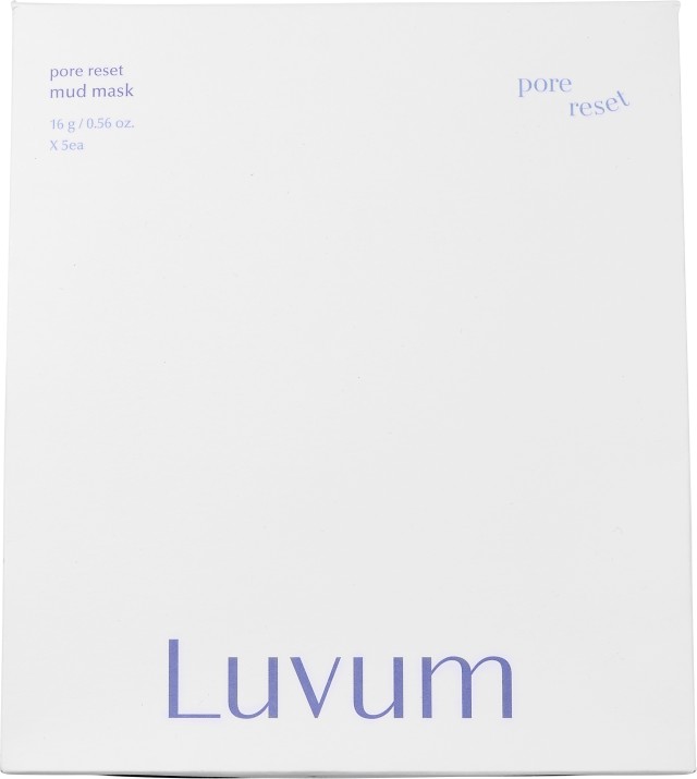 Luvum Pore Reset Mud Mask Μάσκα Προσώπου με Σμηγματορυθμιστική Δράση 5τμχ