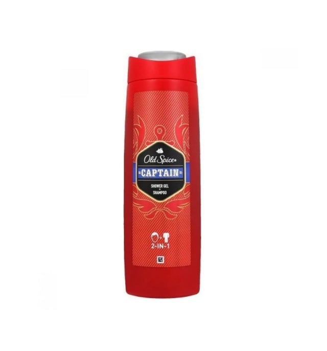 Old Spice Captain Shower Gel & Shampoo 2 in 1 Αφρόλουτρο & Σαμπουάν για Άνδρες 400ml