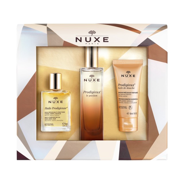 Nuxe Set Prodigieux Le Parfum 50ml + Δώρο Nuxe Huile Prodigieuse Multi-Purpose Dry Oil 30ml + Nuxe Prodigieux Shower Oil 30ml