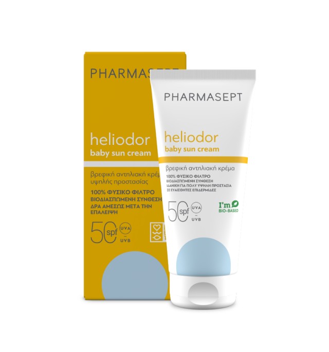 Pharmasept Heliodor Baby Sun Cream SPF50 Βρεφική Αντηλιακή Κρέμα Υψηλής Προστασίας 100ml