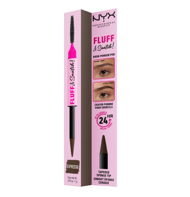 Nyx Professional Makeup Fluff & Snatch Στυλό Φρυδιών 07 Espresso 1τμχ