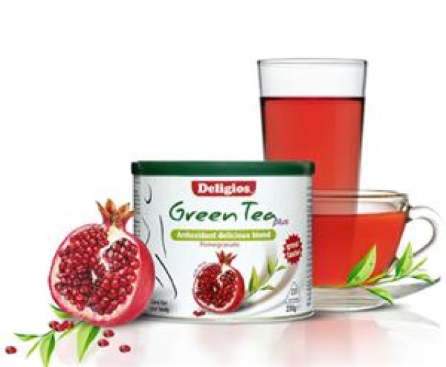 DELIGIOS Green Tea Plus Pomegranate 230gr