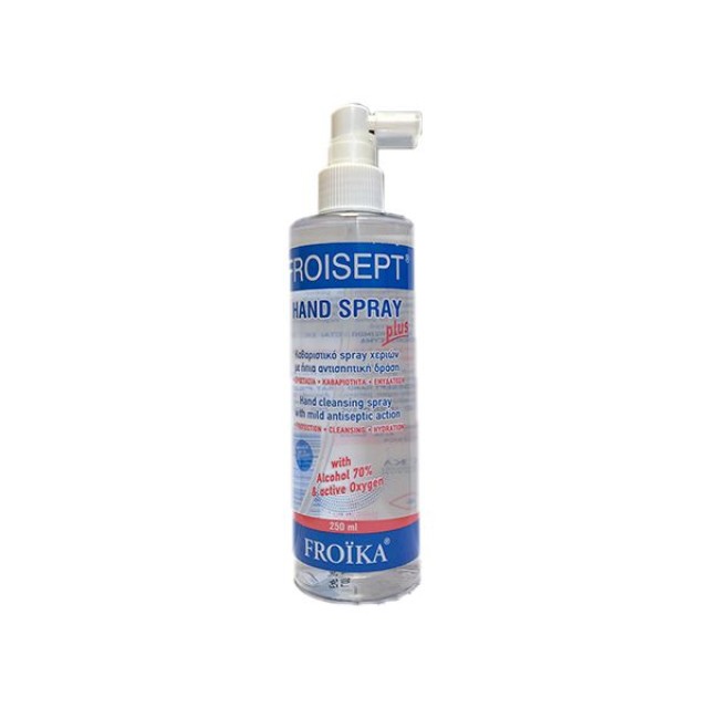 Froika Froisept Hand Spray Plus Καθαριστικό Spray Χεριών Με Ηπια Αντισηπτική Δράση 250ml