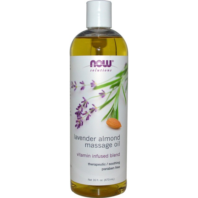 NOW Solutions Lavender Almond Massage Oil 16fl.oz.(473ml)