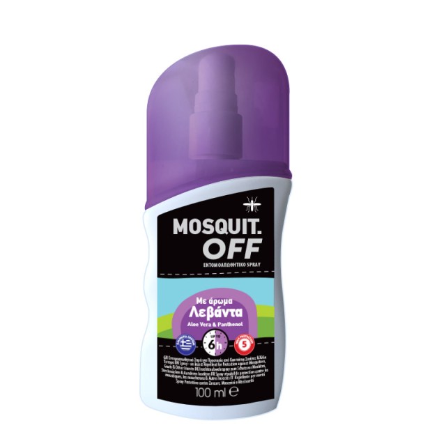 Mosquit Off Eντομοαπωθητικό Spray με Άρωμα Λεβάντα 100ml