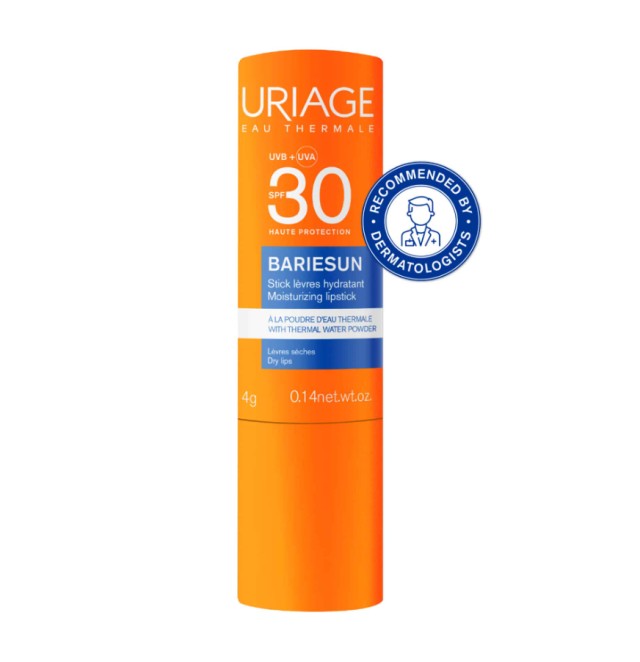 Uriage Bariesun Moisturizing Lipstick Ενυδατικό Αντηλιακό Stick Υψηλής Προστασίας Για τα Χείλη SPF30 4gr