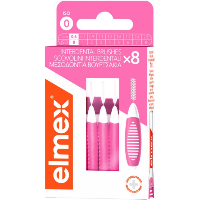 Elmex Interdental Brush Size 0.6mm 8Τμχ