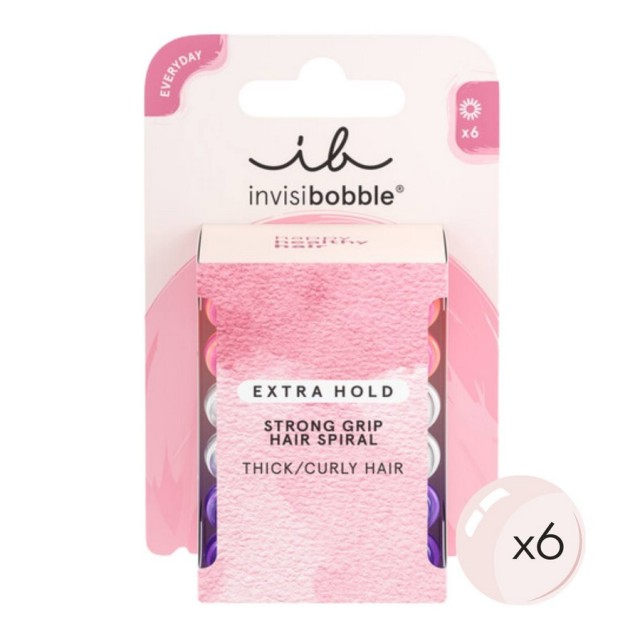 Invisibobble Extra Hold Twirl Boss Λαστιχάκια Μαλλιών 6τμχ