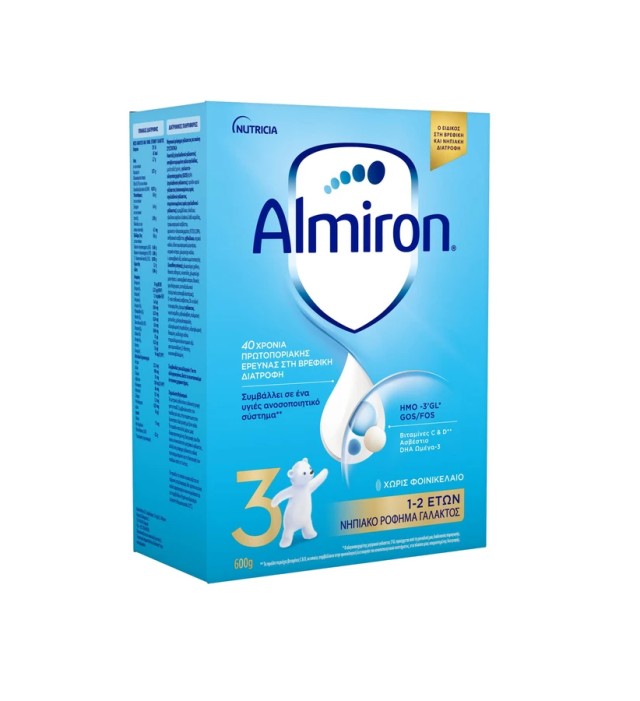 Nutricia Almiron 3 Νηπιακό Ρόφημα Γάλακτος 1-2 Ετών 600gr