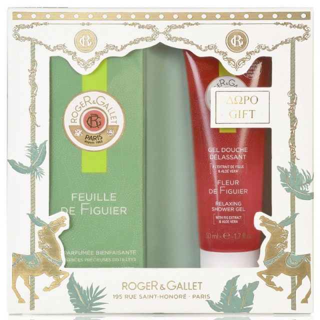 Roger & Gallet Set Feuille de Figuier Eau Parfumee Bienfaisante 100ml + Δώρο Χαλαρωτικό Gel Ντους 50ml