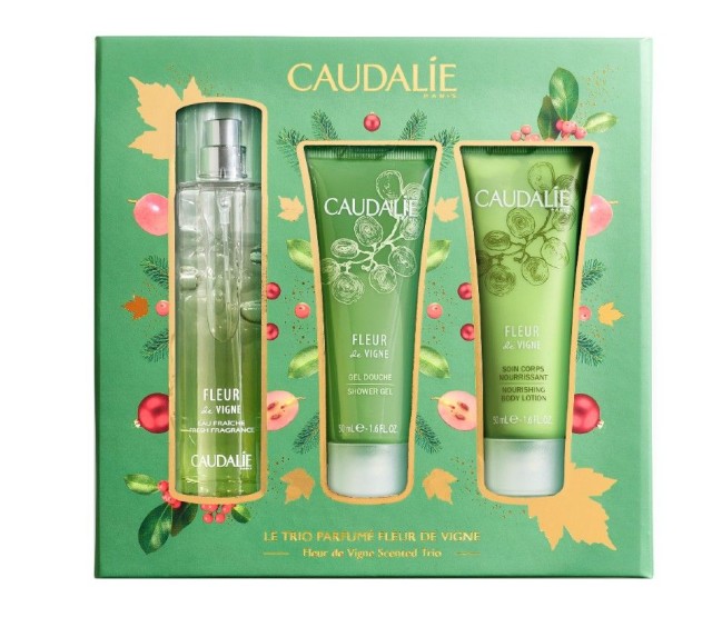 Caudalie Set Fleur de Vigne Fresh Fragnance 50ml + ΔΩΡΟ Caudalie Fleur de Vigne Shower Gel 50ml + ΔΩΡΟ Caudalie Fleur de Vigne Nourishing Body Lotion 50ml