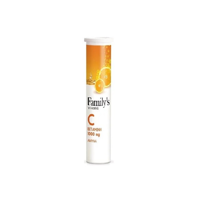 Family's Vitamin C 1000mg 20 Αναβράζοντα Δισκία