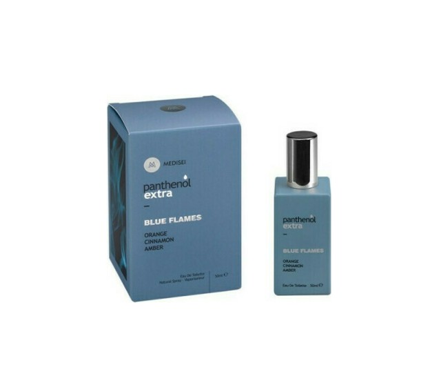 Panthenol Extra Men Blue Flames Eau de Toilette Αντρικό Άρωμα Πορτοκάλι Κανέλα & Κεχριμπάρι 50ml