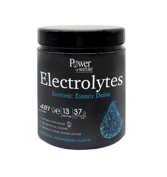 Power Health Electrolytes Isotonic Energy Drink Ισοτονικό Ρόφημα με Γεύση Φράουλα 481gr