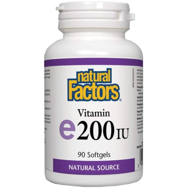 Natural Factors Mixed Vitamin e200 IU 90softgels