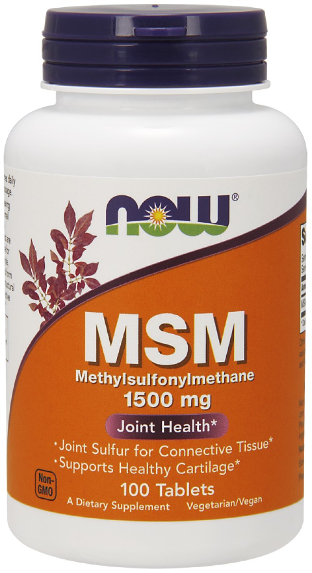 Now Foods MSM 1500mg (Vegetarian) 100tabs