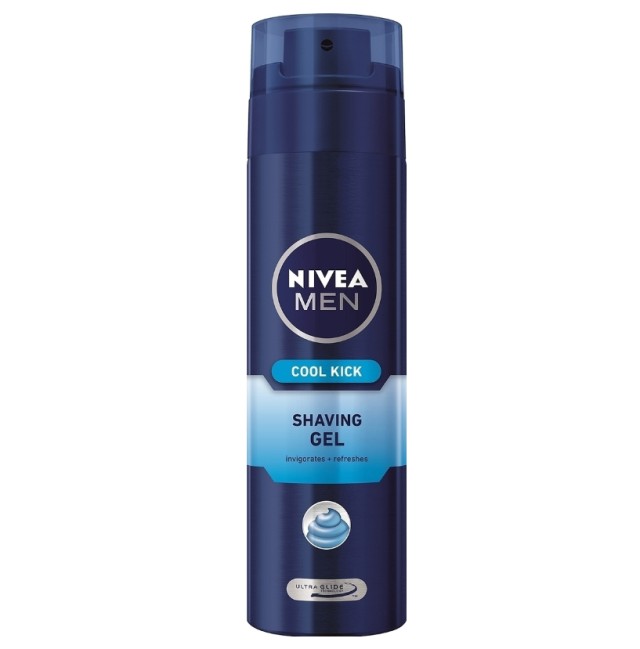 Nivea Men Cool Kick Gel Ξυρίσματος 200ml (2 ευρώ Δώρο)