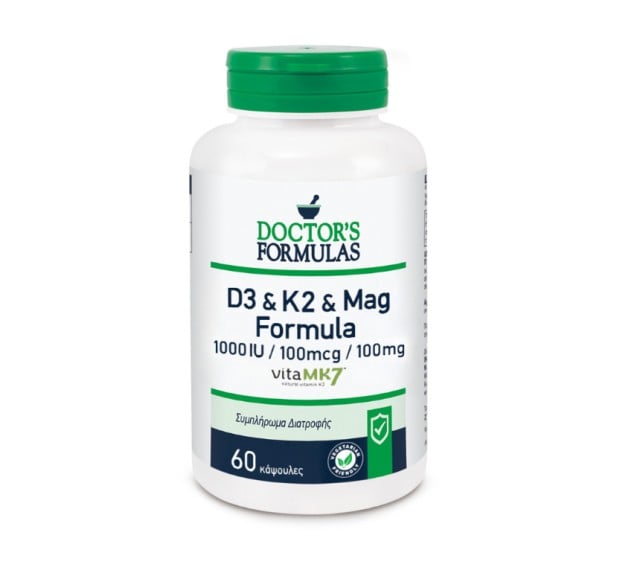 Doctor's Formulas D3 & K2 & Mag Formula 60 κάψουλες