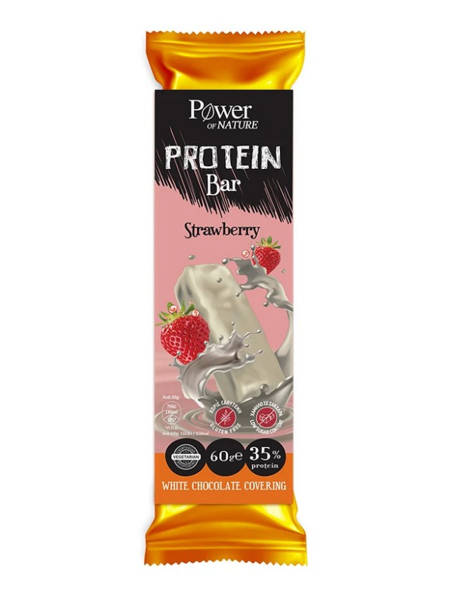Power Health Protein Bar Strawberry White Chokolate Covering 60gr