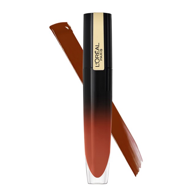 L'Oreal Paris Gloss Rouge Brilliant Signature 304 Be Unafraid Liquid Lip Gloss 6,7ml