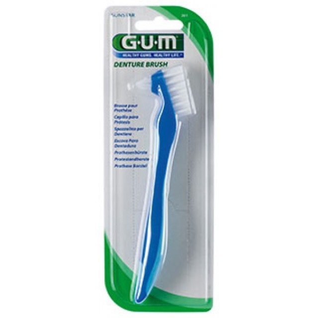 GUM 201 DENTURE BRUSH ΟΔΟΝΤΟΒΟΥΡΤΣΑ 1ΤΜΧ