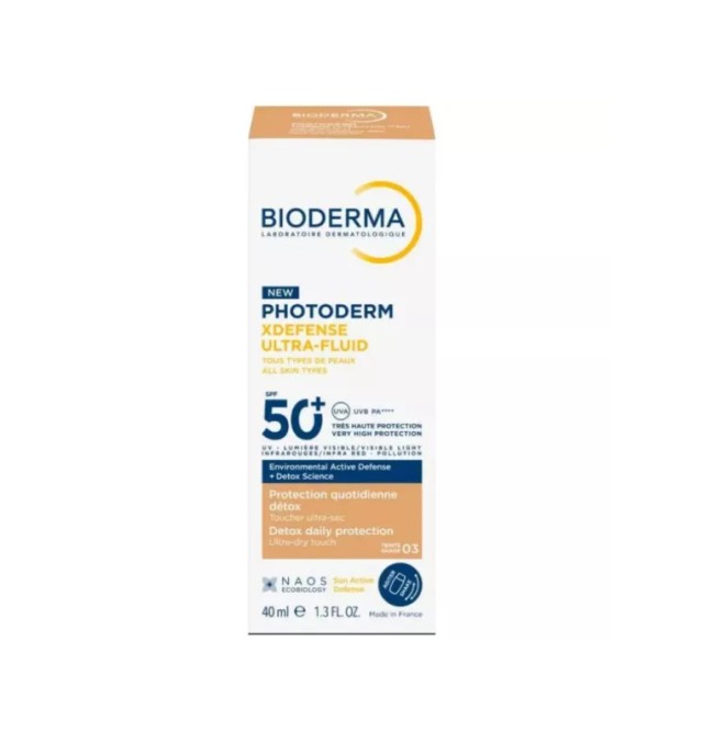 Bioderma Photoderm XDefense Ultra-Fluid Shade 03 Αντιηλιακό Προσώπου με Χρώμα SPF50+ 40ml
