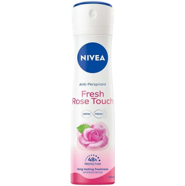Nivea Fresh Rose Touch Anti Perspirant 48h Γυναικείο Αποσμητικό 48ωρης Προστασίας 150ml