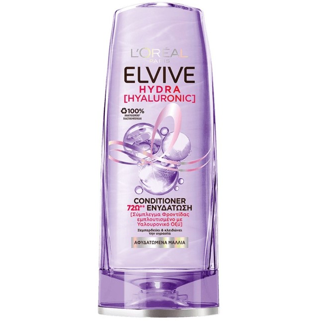 L'Oreal Paris Elvive Hydra Hyaluronic Conditioner Ενυδατική Μαλακτική Κρέμα Μαλλιών 300ml