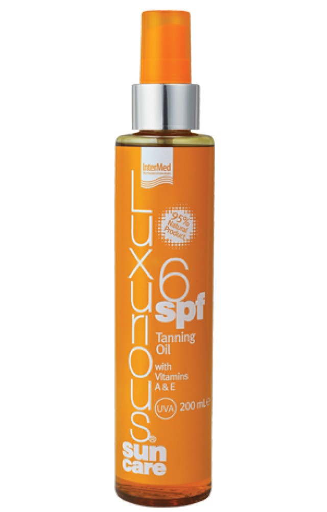 INTERMED Luxurious Sun Care Tanning Oil SPF6 with Vitamins A + E 200ml