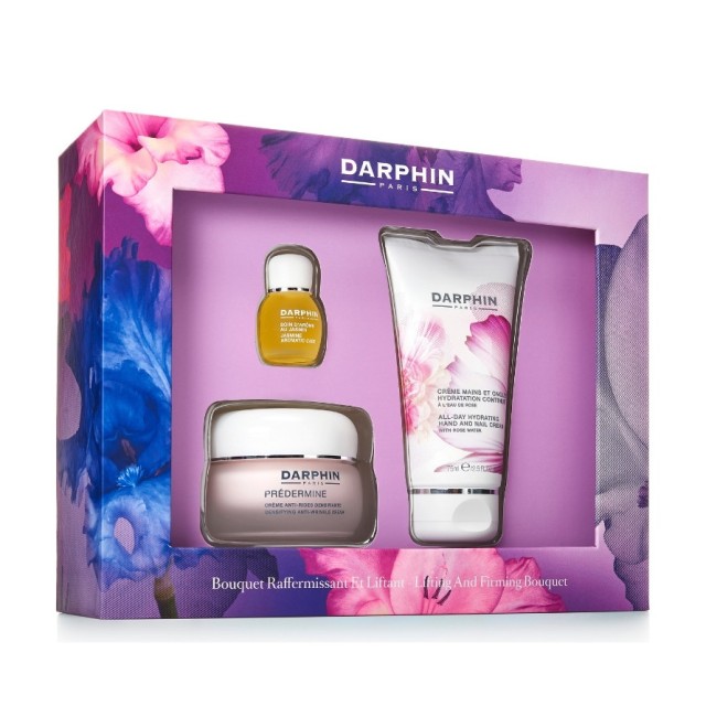 Darphin Set Lifting and Firming Bouquet Predermine Densifying Anti-Wrinkle Cream 50ml + All-Day Hydrating Hand & Nail Cream 75ml + Jasmine Aromatic Care 4ml