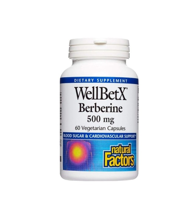 Natural Factors Well Betx Berberine 500mg 60Caps