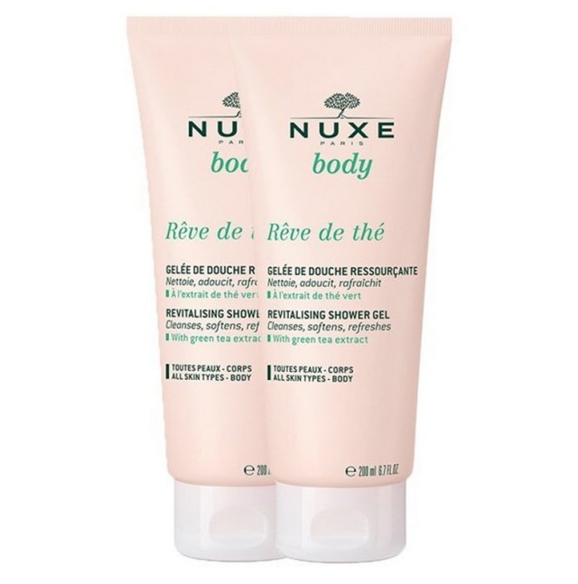 Nuxe Body Reve de The Revitalising Shower Gel Αναζωογονητικό Αφρόλουτρο 200ml 1+1 Δώρο