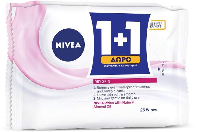 Nivea Cleansing Μαντηλάκια Καθαρισμού 2x25τμχ