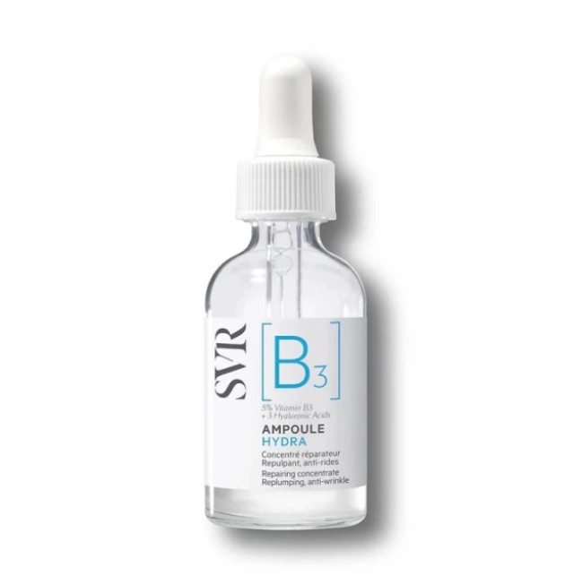 SVR [B3] Ampoule Hydra Repairing Ορός Προσώπου Βιταμίνης B3 για Επανόρθωση & Αντιρυτιδική Δράση 30ml