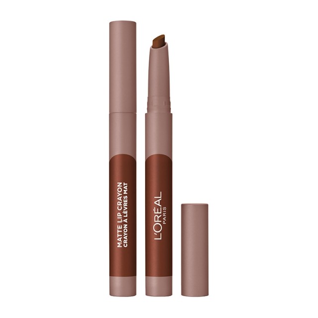 L'oreal Paris Matte Lip Crayon 109 Infaillible Flirty Coffee -Κραγιόν 1,3gr