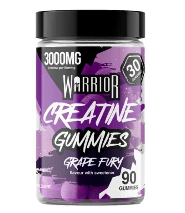 Warrior Creatine Gummies με Γεύση Grape Fury 90gummies