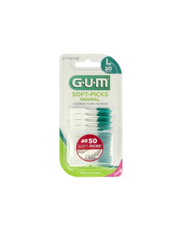 Gum 634 Soft-Picks Original Large Μεσοδόντια Βουρτσάκια 50τμχ