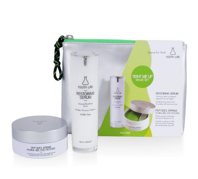Youth Lab Tight Me Up Value Set Restoring Serum 30ml +  Peptides Spring Hydra-Gel Eye Patches 30Pairs/60Patches
