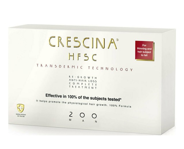 Crescina HFSC Transdermic Complete 200 Μan For Thinning and Hair Subject to Fall 10+10x3,5ml
