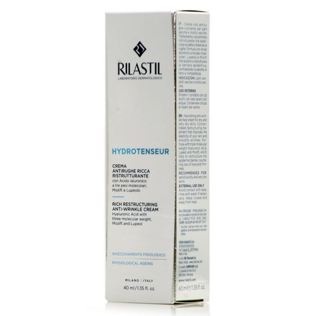 Rilastil Hydrotenseur Rich Restructuring Anti-Wrinkle Cream Αντιρυτιδική Κρέμα Προσώπου Επανόρθωσης με Πλούσια Υφή 40ml