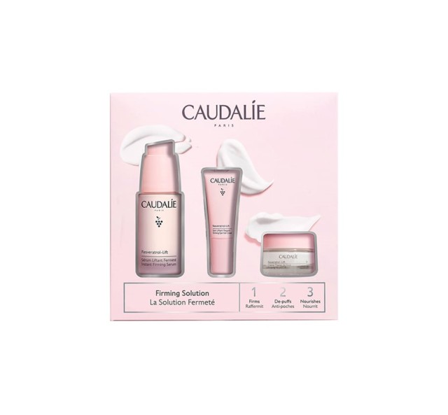 Caudalie Firming Solution Set Resveratrol Lift Instant Firming Serum 30ml + Resveratrol Lift Firming Eye Gel Cream 5ml + Δώρο Resveratrol Lift Firming Night Cream 15ml