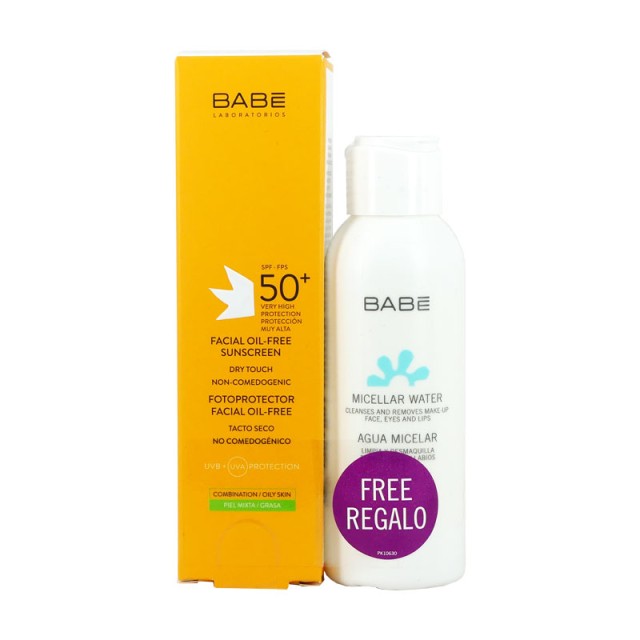 ΒΑΒΕ SUN PROMO OIL-FREE SUN SCREEN SPF50 50ml+ MICELLAR WATER travel size 100ml