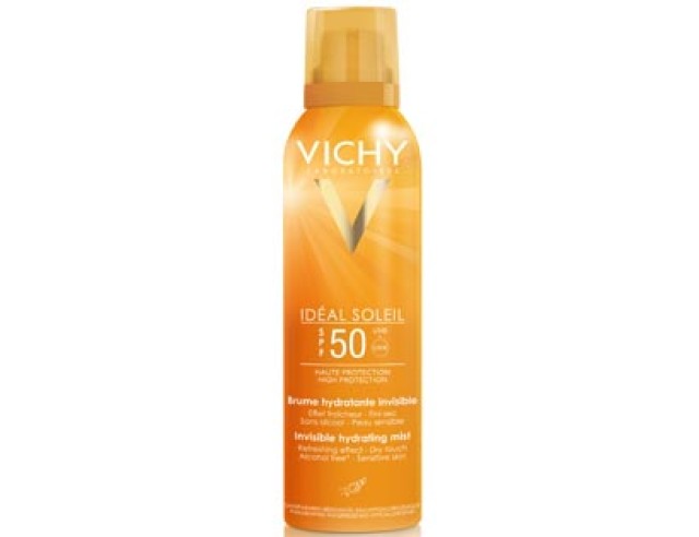 VICHY Ideal Soleil SPF50 Ενυδατικό Αντηλιακό Αόρατο Mist σε Σπρέι για Πρόσωπο & Σώμα 200ml