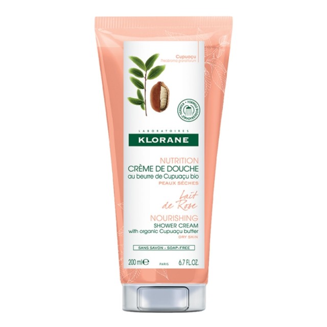 Klorane Nutrition Creme De Douche Cupuacu Lait de Rose 200ml