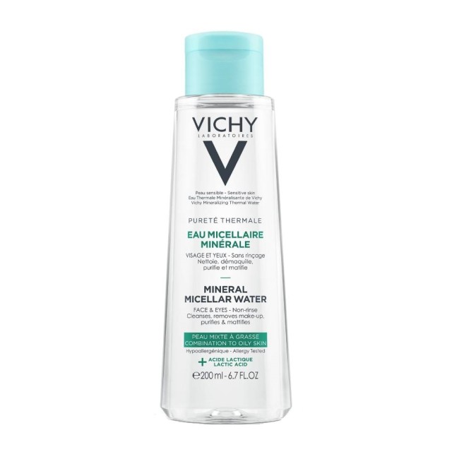 Vichy Purete Thermale Mineral Micellar Water + Lactic Acid 200ml